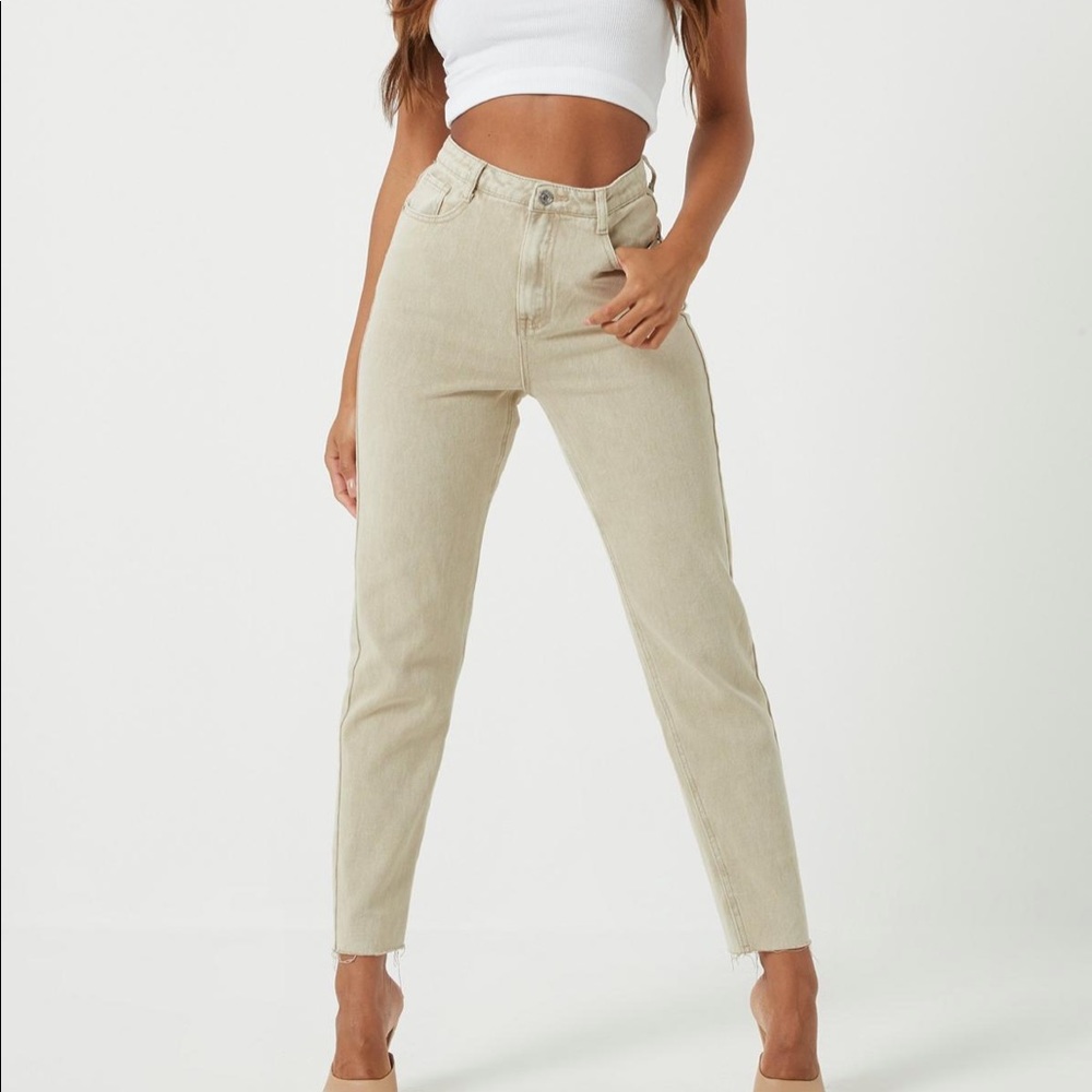 Sand Co-ord Riot high waisted mom jeans!! NWT, these are too big for me